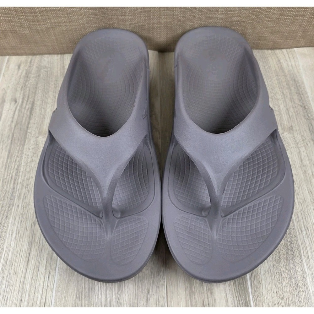 Oofos OOriginal Recovery Flip Flops Womens 9 Mens 7 Slate Purple Slip On Sandals